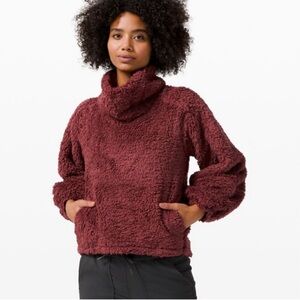 Lululemon Warm Restore Sherpa Pullover XS/S Savannah